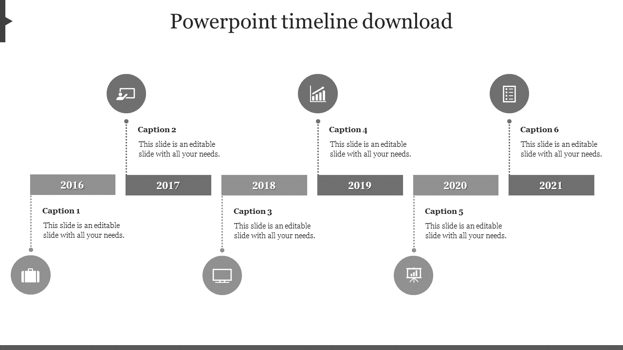 Free - Try Our Predesigned Timeline PowerPoint Template